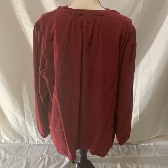 3/$28❤️Time& Tru corduroy 100% cotton, long sleeve top size XL(16-18) - Picture 6 of 7